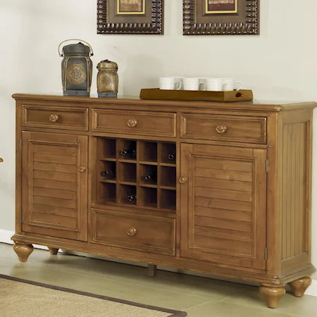 Sideboard with Removable Wine Grid